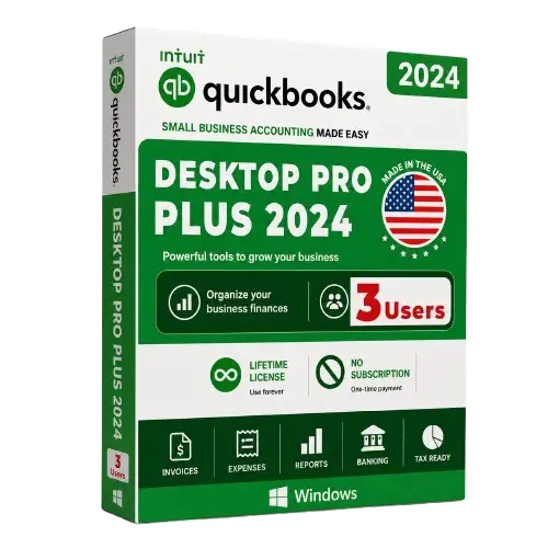 QuickBooks Desktop Pro Plus 2024 (3 Users)