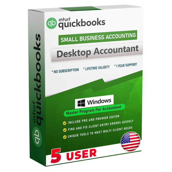 QuickBooks Desktop Accountant 2024 (5 Users)